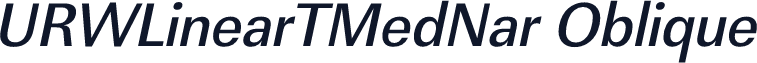 URWLinearTMedNar Oblique