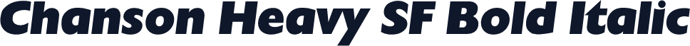 Chanson Heavy SF Bold Italic