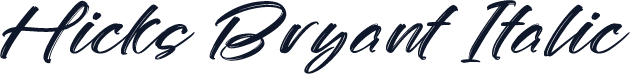 Hicks Bryant Italic