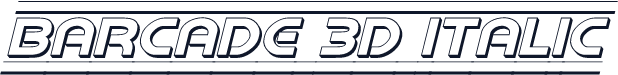 Barcade 3D Italic