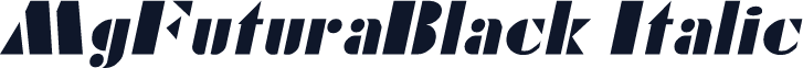 MgFuturaBlack Italic