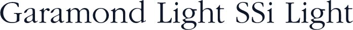 Garamond Light SSi Light
