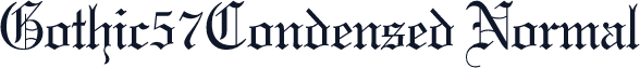 Gothic57Condensed Normal