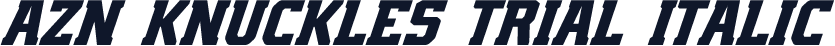 AZN Knuckles Trial Italic