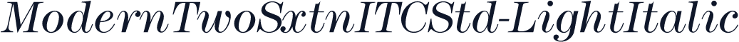 ModernTwoSxtnITCStd-LightItalic