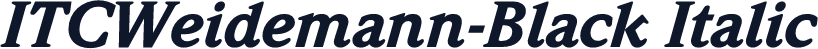 ITCWeidemann-Black Italic