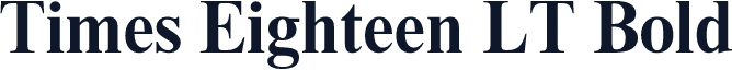 Times Eighteen LT Bold