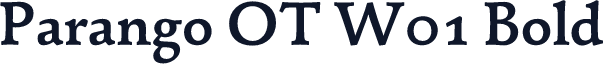Parango OT W01 Bold