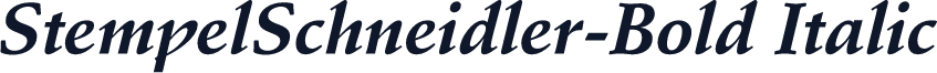 StempelSchneidler-Bold Italic
