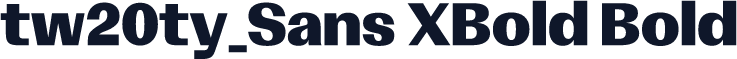 tw20ty_Sans XBold Bold