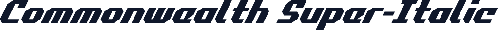Commonwealth Super-Italic