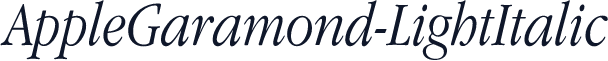 AppleGaramond-LightItalic