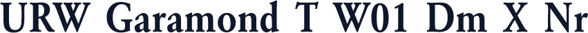 URW Garamond T W01 Dm X Nr