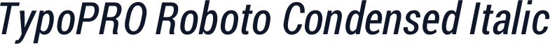 TypoPRO Roboto Condensed Italic