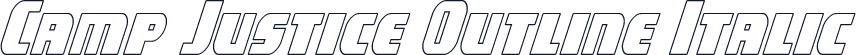 Camp Justice Outline Italic