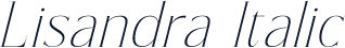 Lisandra Italic