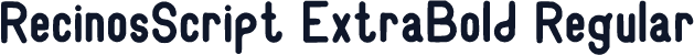 RecinosScript ExtraBold Regular