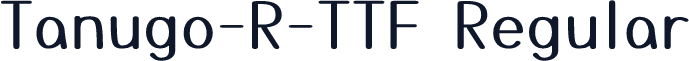 Tanugo-R-TTF Regular