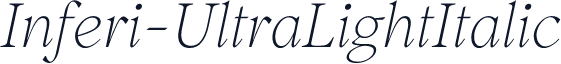 Inferi-UltraLightItalic