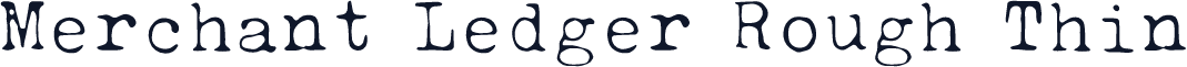 Merchant Ledger Rough Thin