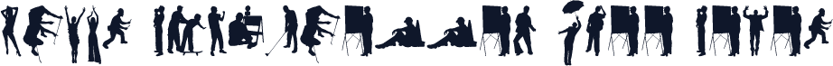 Human Silhouettes Free Seven