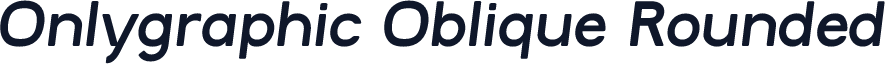 Onlygraphic Oblique Rounded