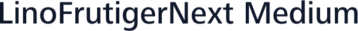LinoFrutigerNext Medium