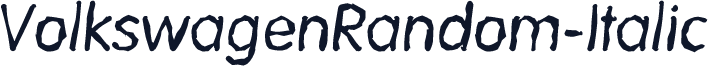 VolkswagenRandom-Italic