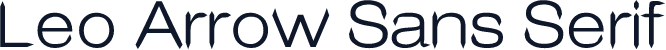 Leo Arrow Sans Serif