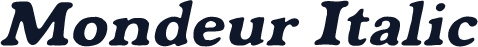 Mondeur Italic