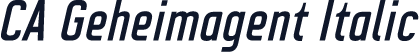 CA Geheimagent Italic