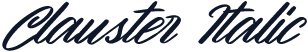 Clauster Italic