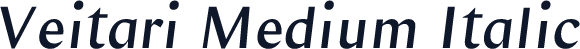 Veitari Medium Italic