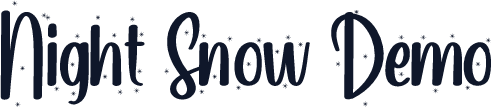 Night Snow Demo