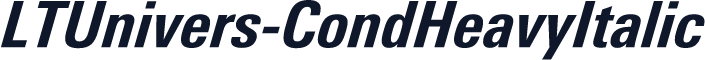 LTUnivers-CondHeavyItalic