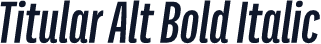 Titular Alt Bold Italic