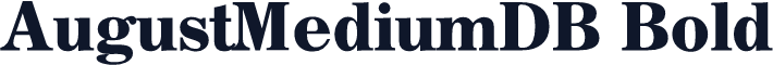 AugustMediumDB Bold