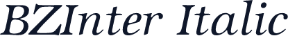 BZInter Italic