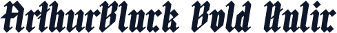 ArthurBlack Bold Italic