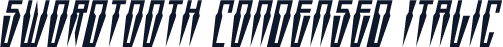 Swordtooth Condensed Italic
