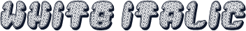 White Italic