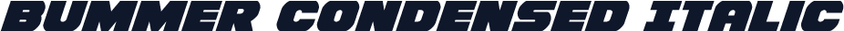 Bummer Condensed Italic