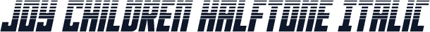Joy Children Halftone Italic