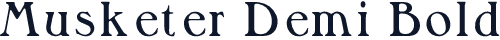 Musketer Demi Bold