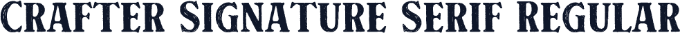 Crafter Signature Serif Regular