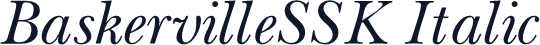 BaskervilleSSK Italic