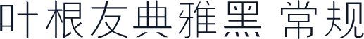 叶根友典雅黑 常规