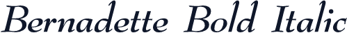Bernadette Bold Italic
