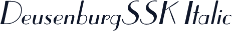 DeusenburgSSK Italic