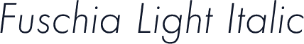 Fuschia Light Italic